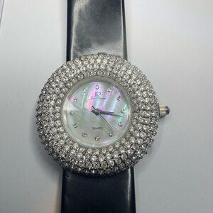 Jean Dousset Rhinestone Watch